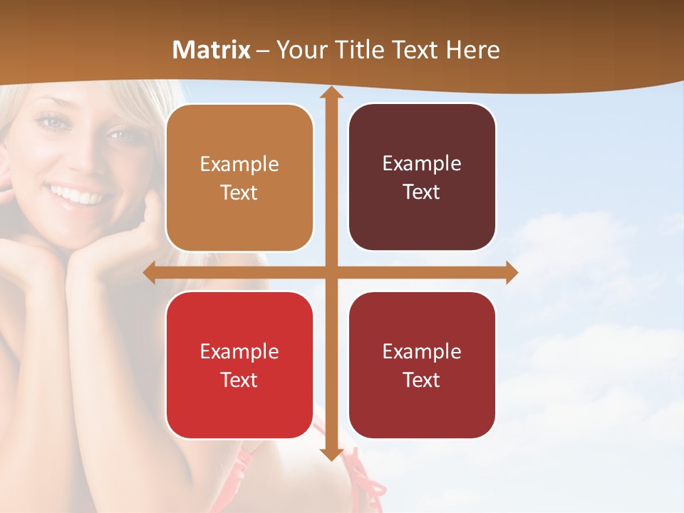 Beach Lying Lovely PowerPoint Template