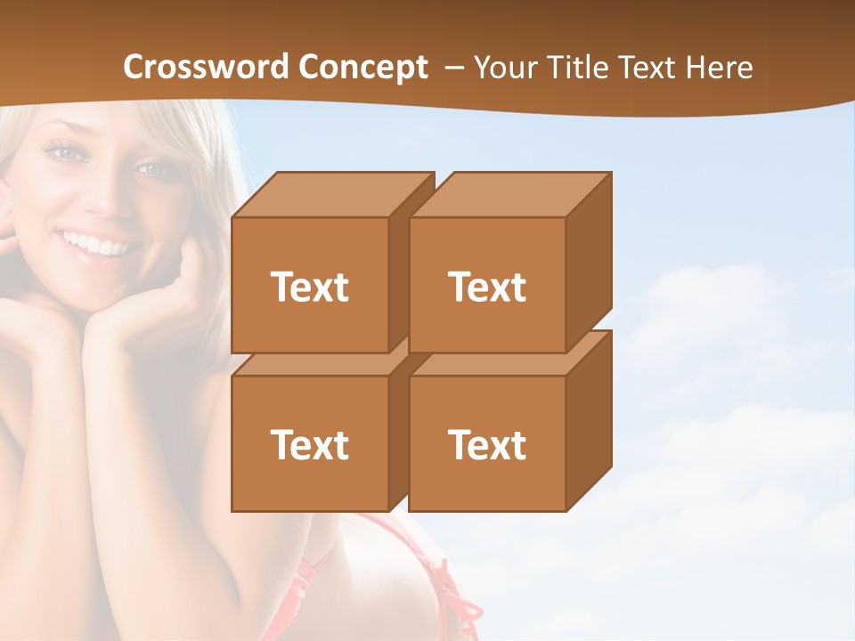 Beach Lying Lovely PowerPoint Template