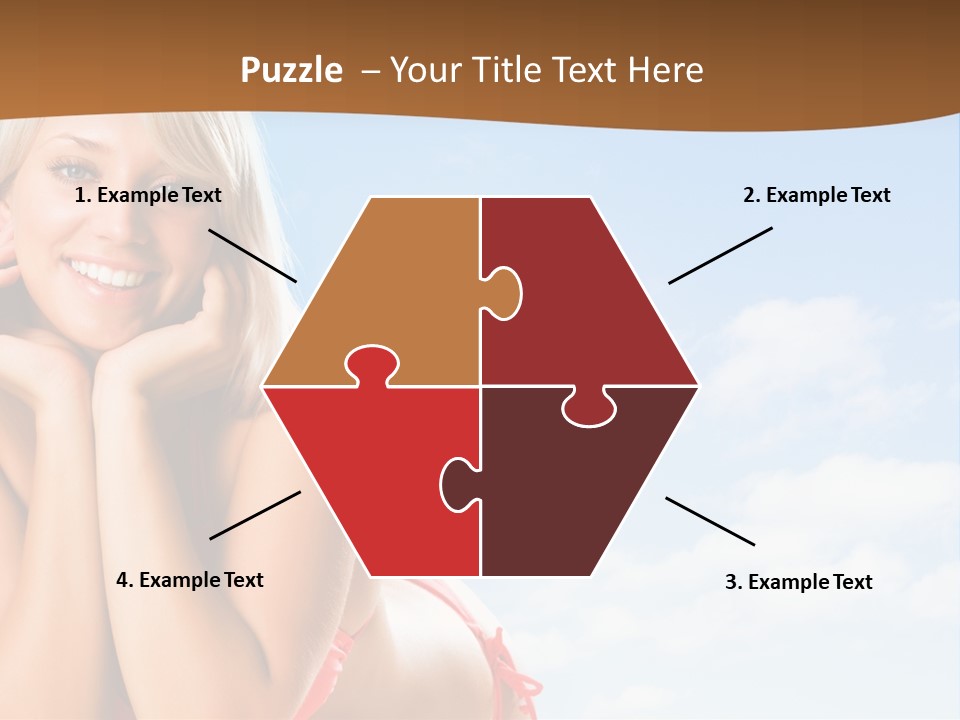 Beach Lying Lovely PowerPoint Template