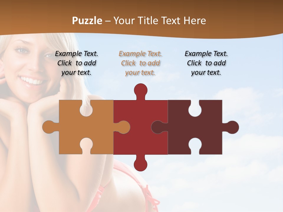 Beach Lying Lovely PowerPoint Template