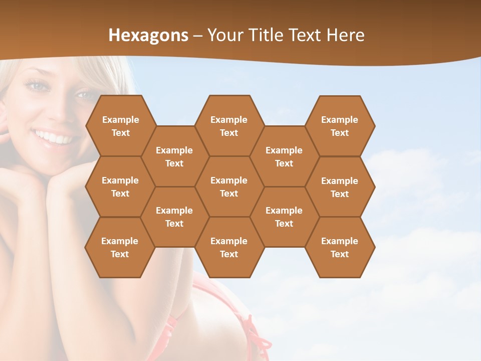 Beach Lying Lovely PowerPoint Template