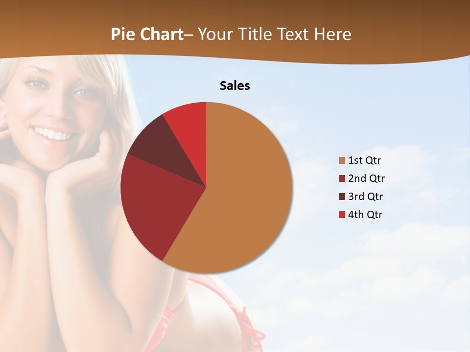 Beach Lying Lovely PowerPoint Template