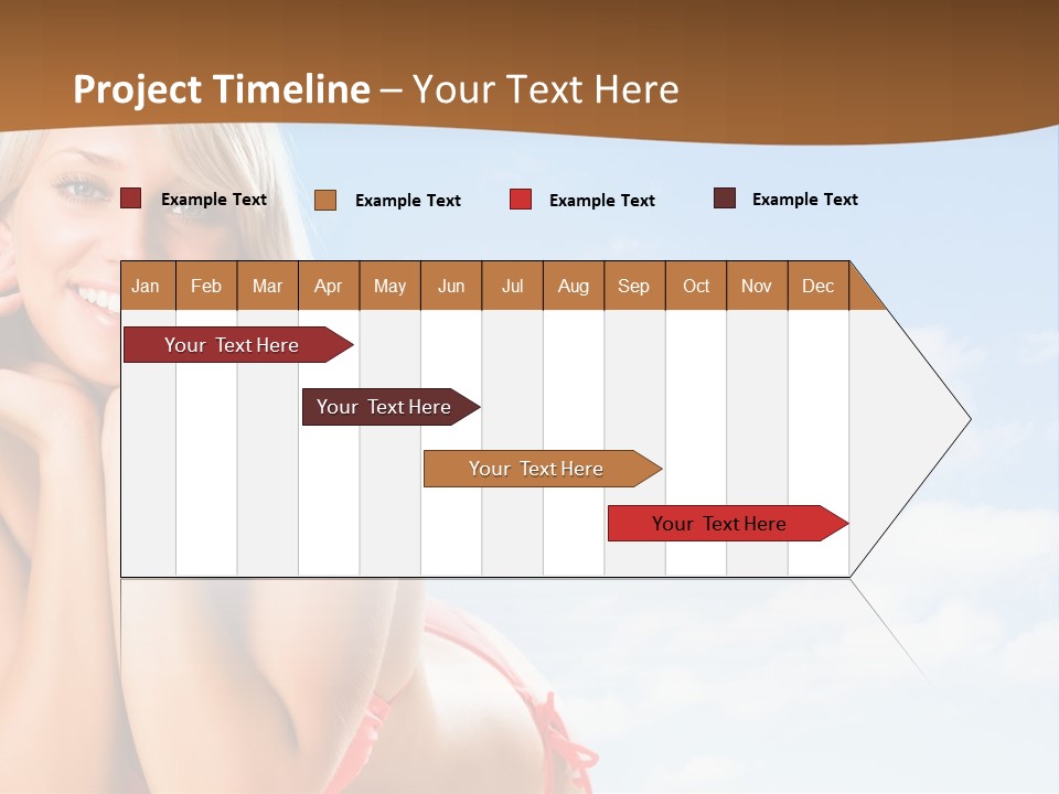 Beach Lying Lovely PowerPoint Template