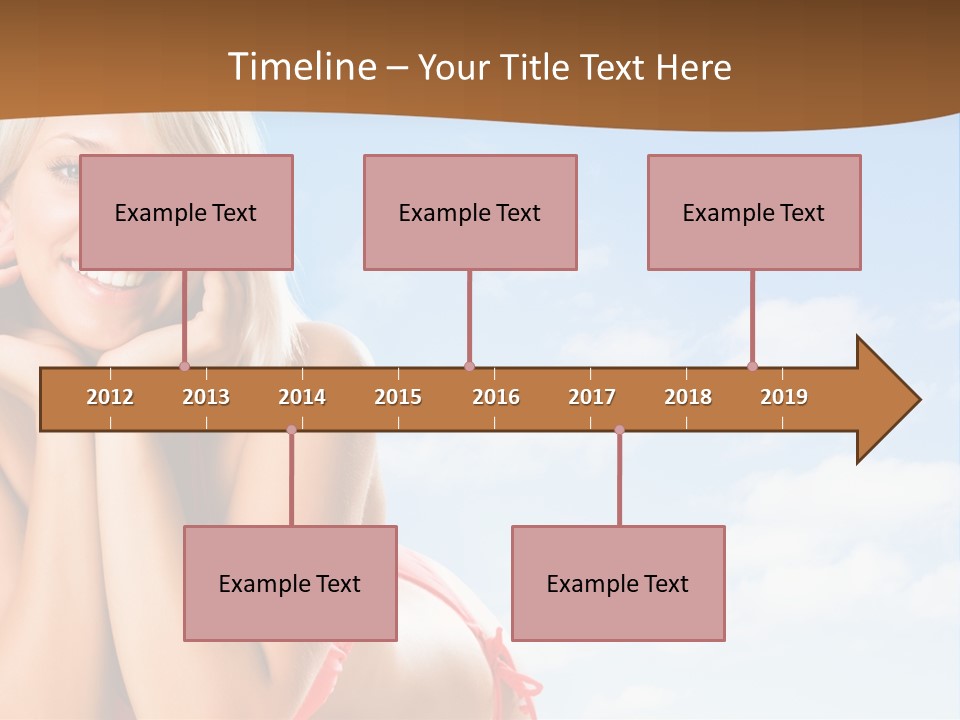 Beach Lying Lovely PowerPoint Template