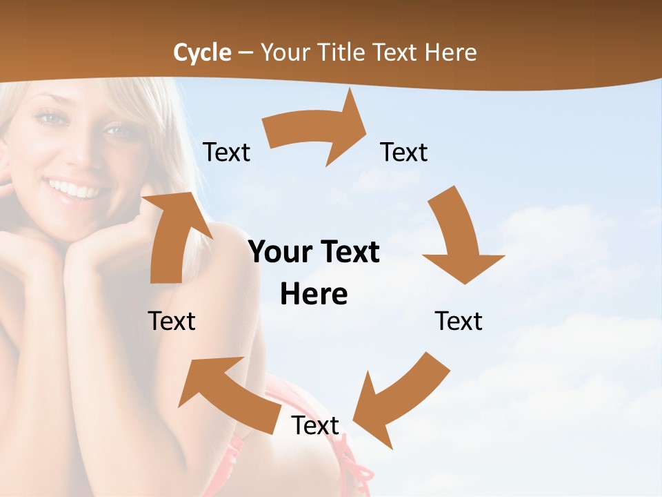 Beach Lying Lovely PowerPoint Template