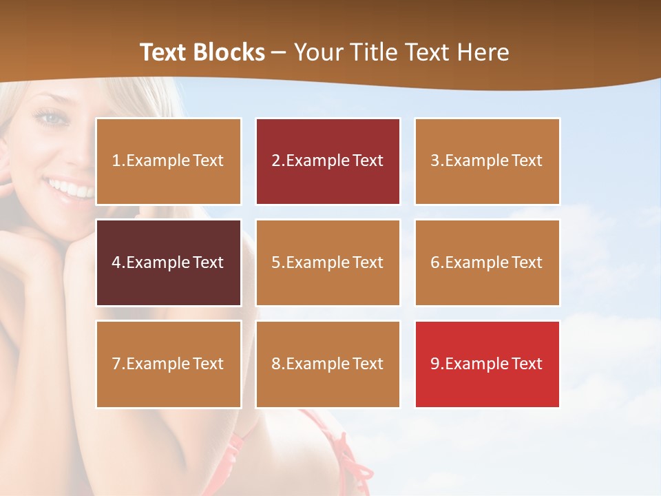 Beach Lying Lovely PowerPoint Template