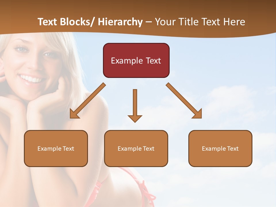 Beach Lying Lovely PowerPoint Template