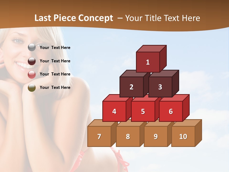 Beach Lying Lovely PowerPoint Template