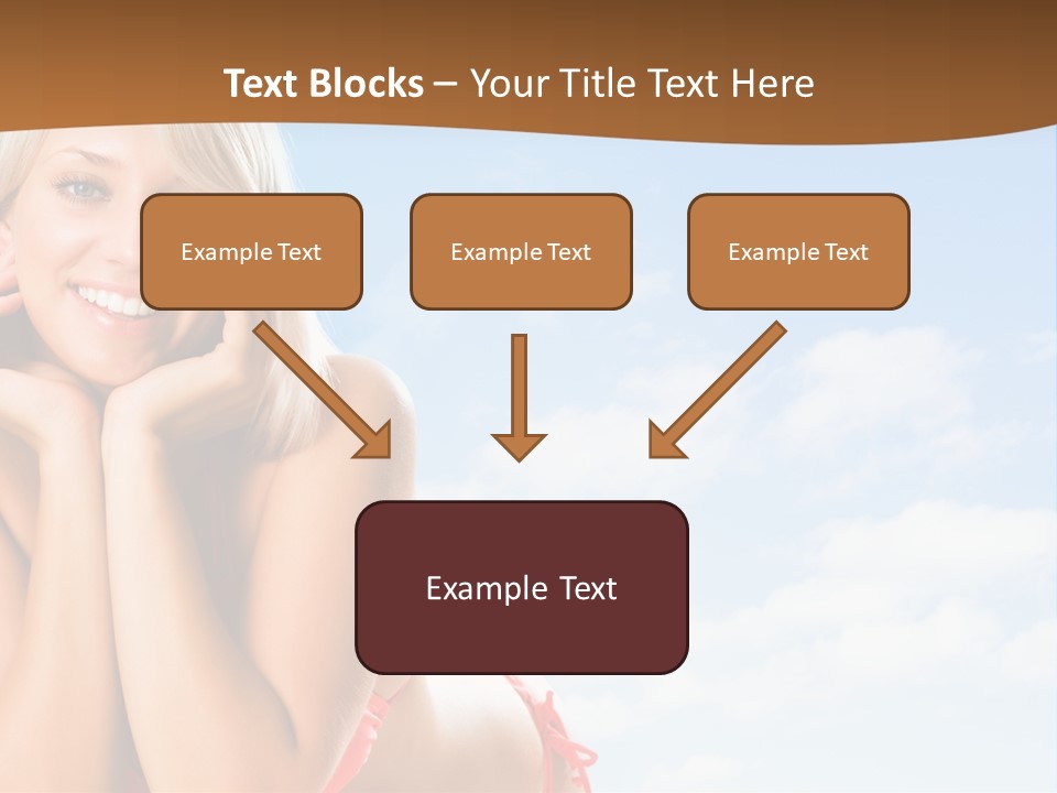 Beach Lying Lovely PowerPoint Template