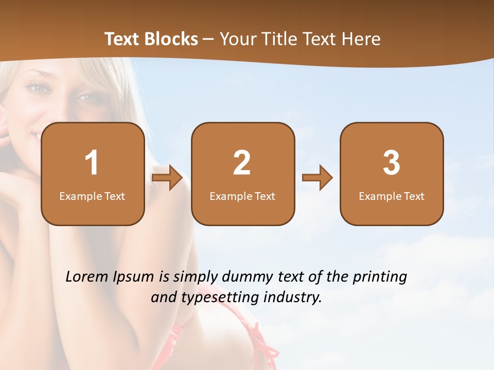 Beach Lying Lovely PowerPoint Template