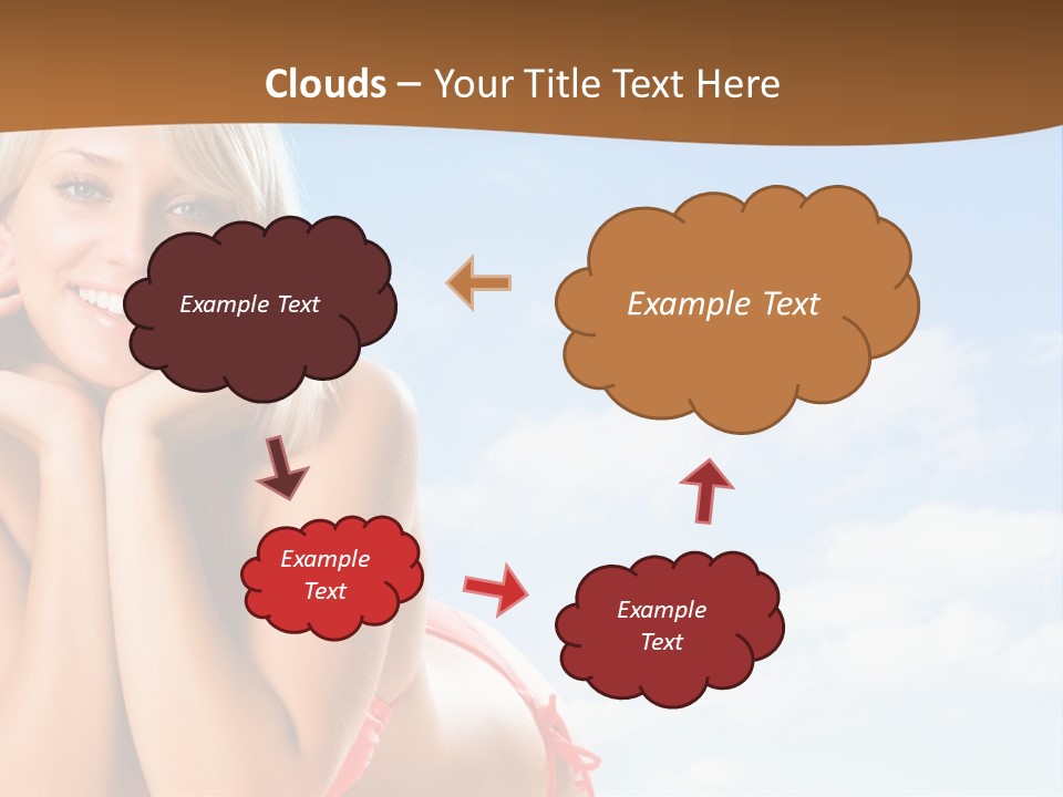 Beach Lying Lovely PowerPoint Template