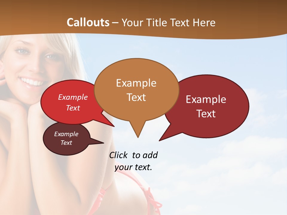 Beach Lying Lovely PowerPoint Template