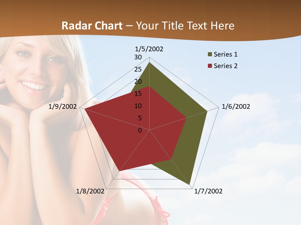 Beach Lying Lovely PowerPoint Template