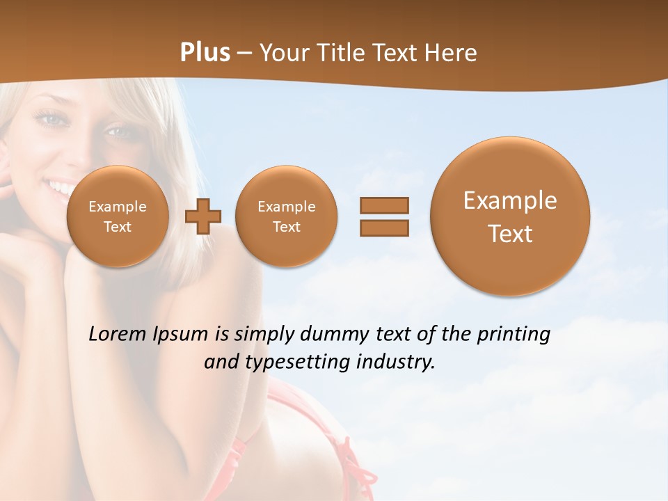 Beach Lying Lovely PowerPoint Template