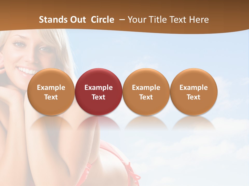 Beach Lying Lovely PowerPoint Template