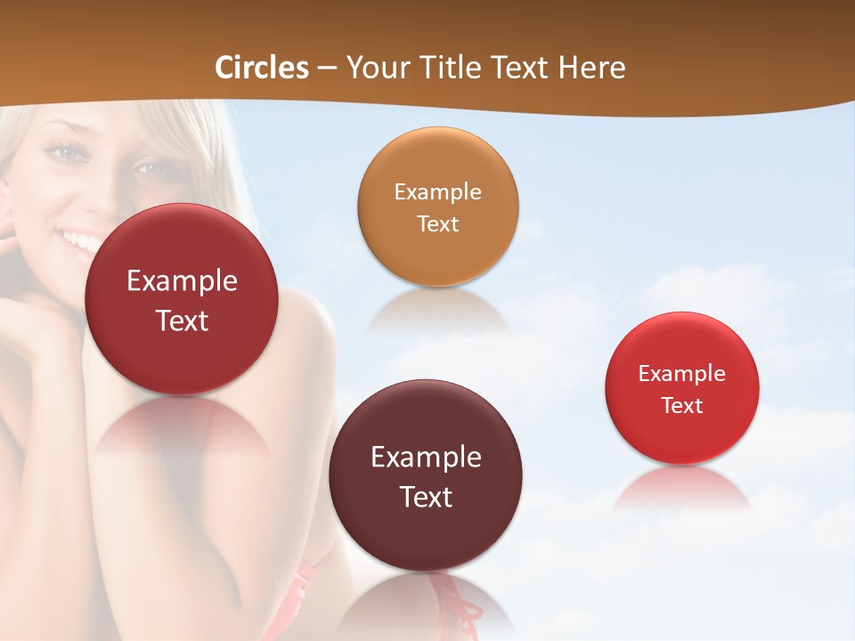 Beach Lying Lovely PowerPoint Template