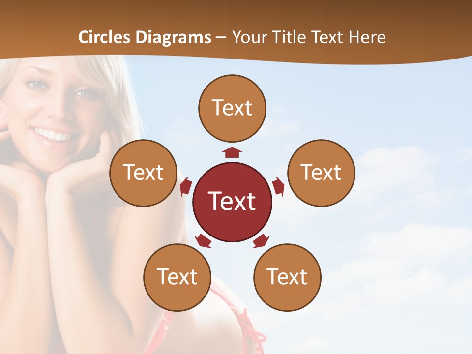 Beach Lying Lovely PowerPoint Template