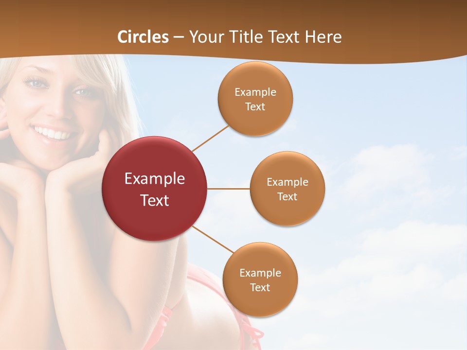 Beach Lying Lovely PowerPoint Template