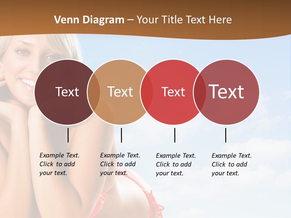 Beach Lying Lovely PowerPoint Template