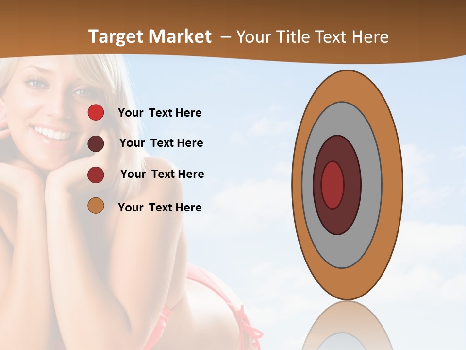 Beach Lying Lovely PowerPoint Template