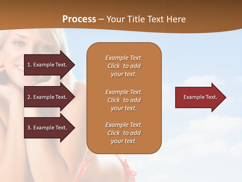 Beach Lying Lovely PowerPoint Template