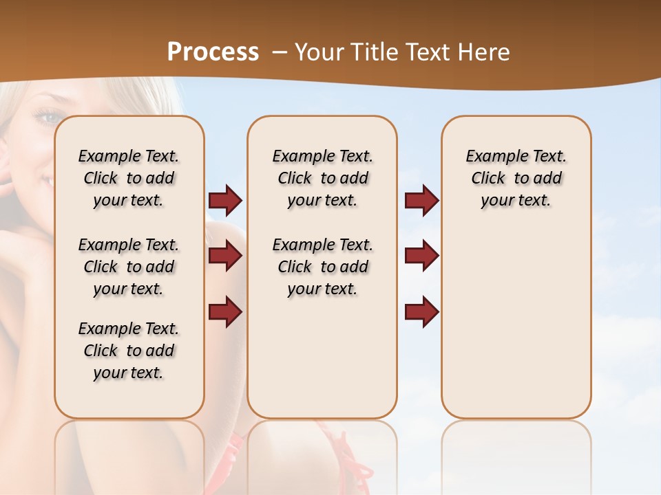 Beach Lying Lovely PowerPoint Template