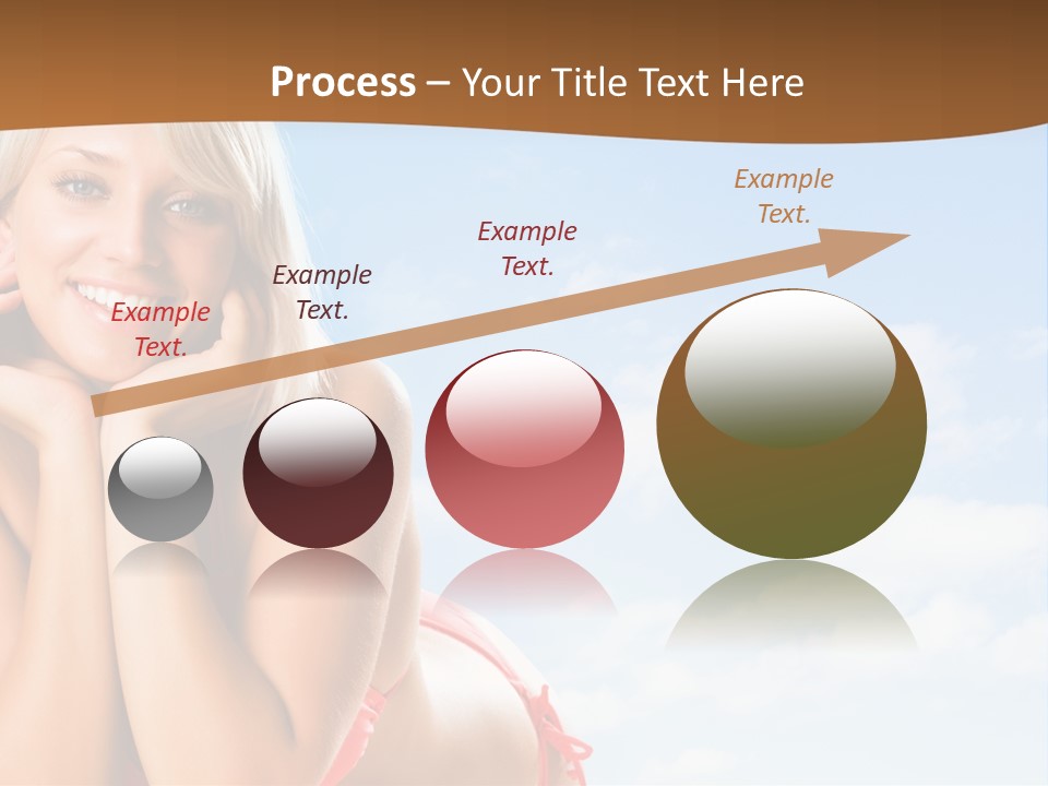 Beach Lying Lovely PowerPoint Template