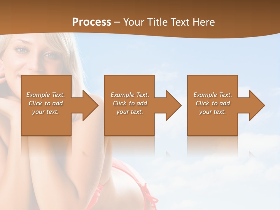 Beach Lying Lovely PowerPoint Template