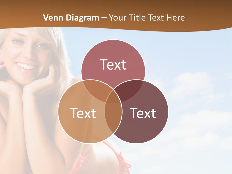 Beach Lying Lovely PowerPoint Template