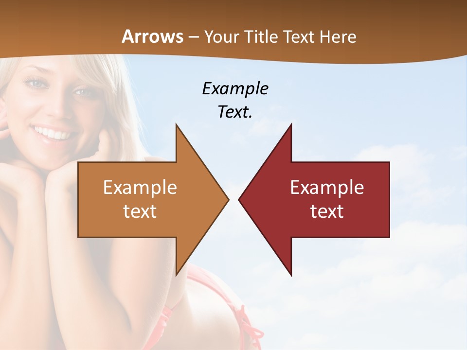 Beach Lying Lovely PowerPoint Template