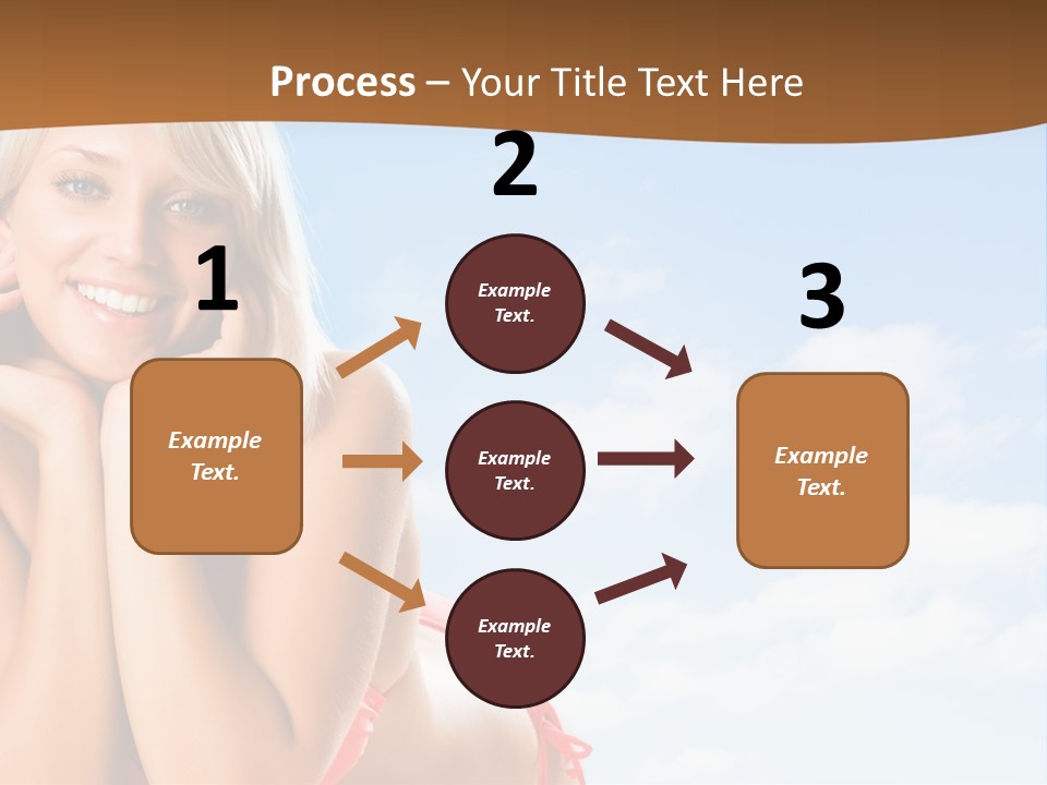 Beach Lying Lovely PowerPoint Template