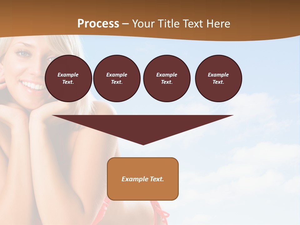 Beach Lying Lovely PowerPoint Template