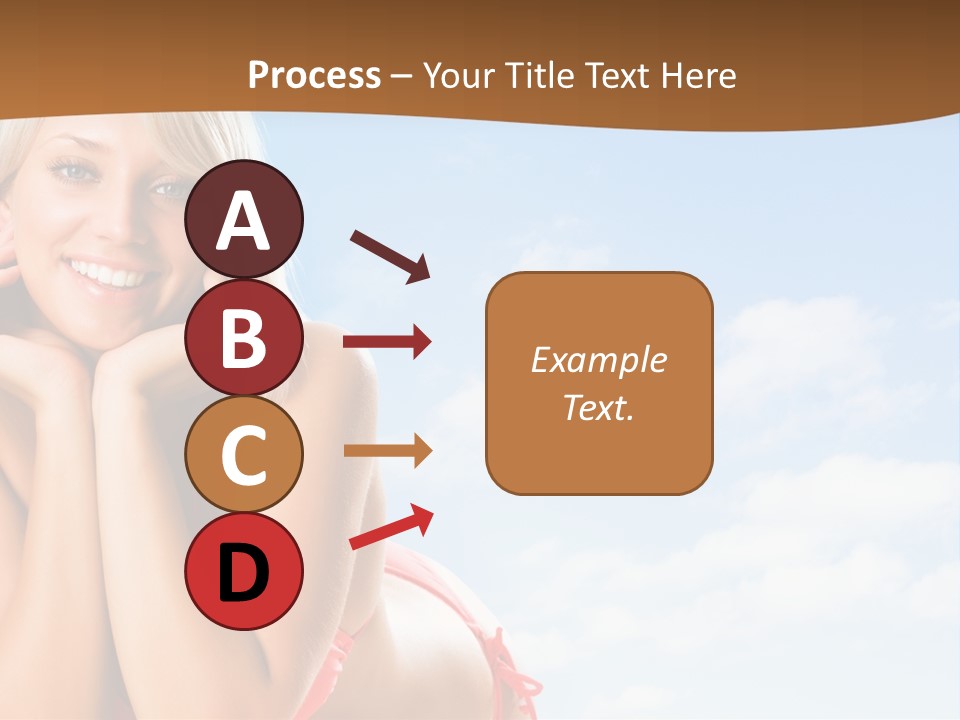 Beach Lying Lovely PowerPoint Template