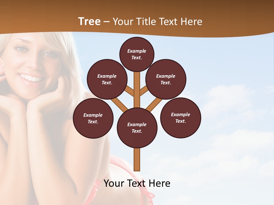 Beach Lying Lovely PowerPoint Template