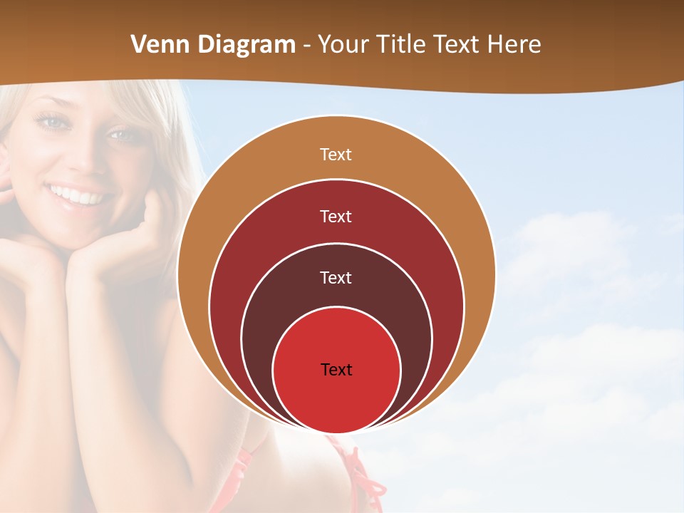 Beach Lying Lovely PowerPoint Template