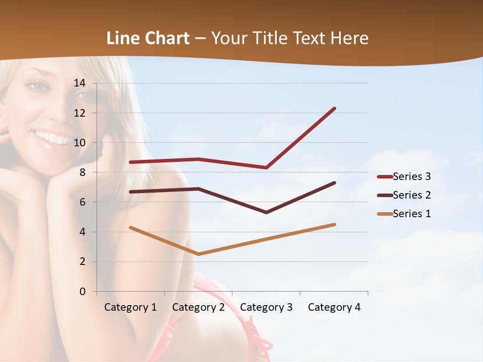 Beach Lying Lovely PowerPoint Template