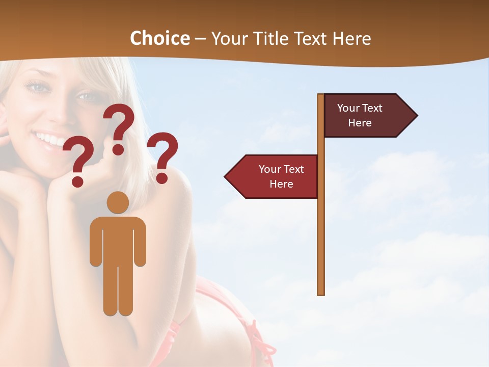 Beach Lying Lovely PowerPoint Template