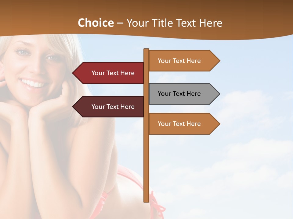 Beach Lying Lovely PowerPoint Template