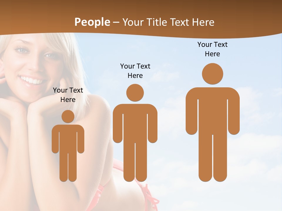 Beach Lying Lovely PowerPoint Template