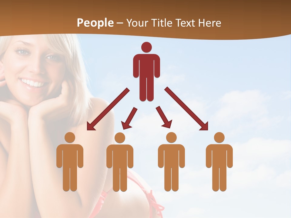 Beach Lying Lovely PowerPoint Template