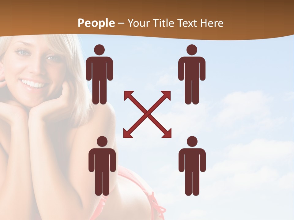 Beach Lying Lovely PowerPoint Template