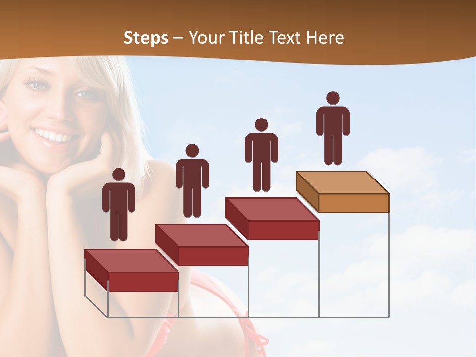 Beach Lying Lovely PowerPoint Template