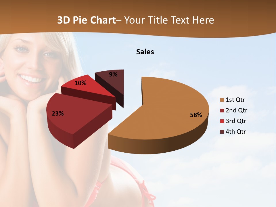 Beach Lying Lovely PowerPoint Template