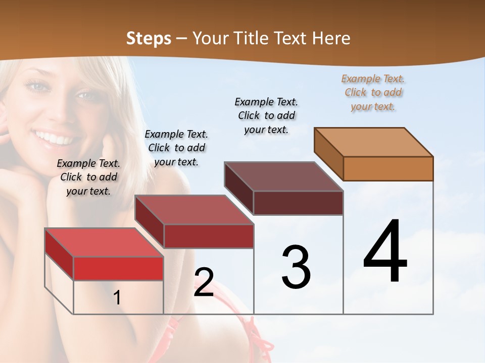 Beach Lying Lovely PowerPoint Template