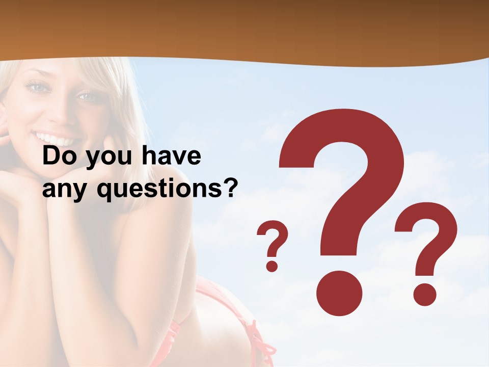 Beach Lying Lovely PowerPoint Template