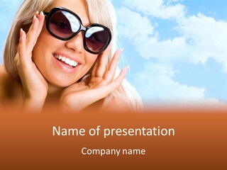 Stylish People Eyes PowerPoint Template