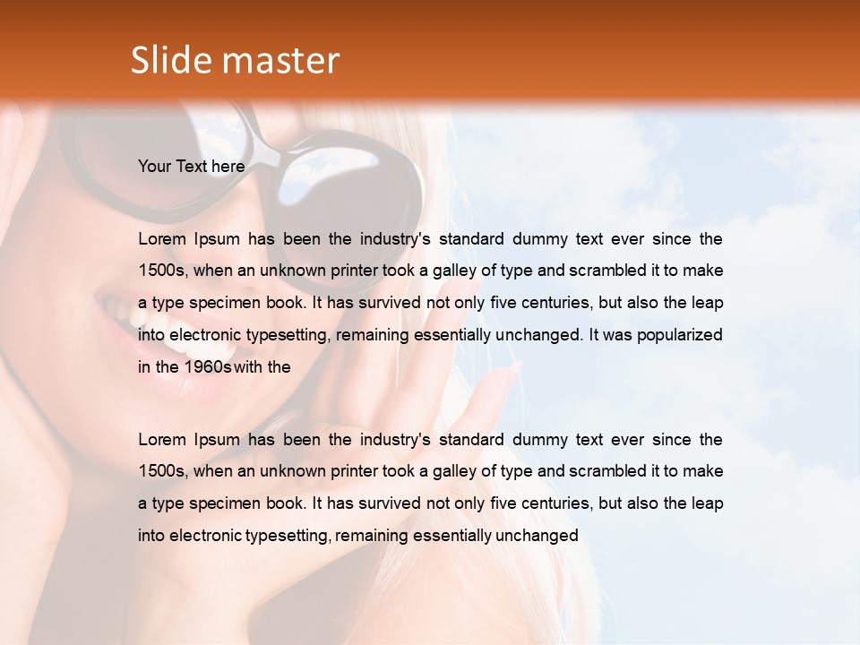 Stylish People Eyes PowerPoint Template