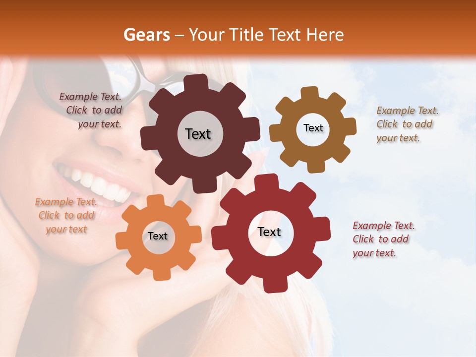 Stylish People Eyes PowerPoint Template