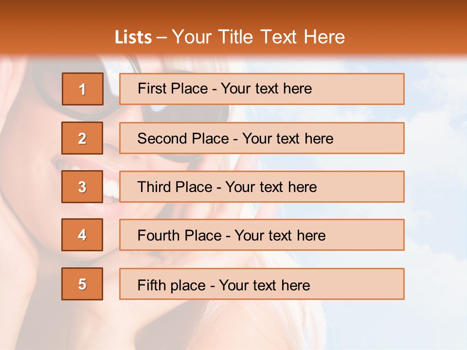Stylish People Eyes PowerPoint Template