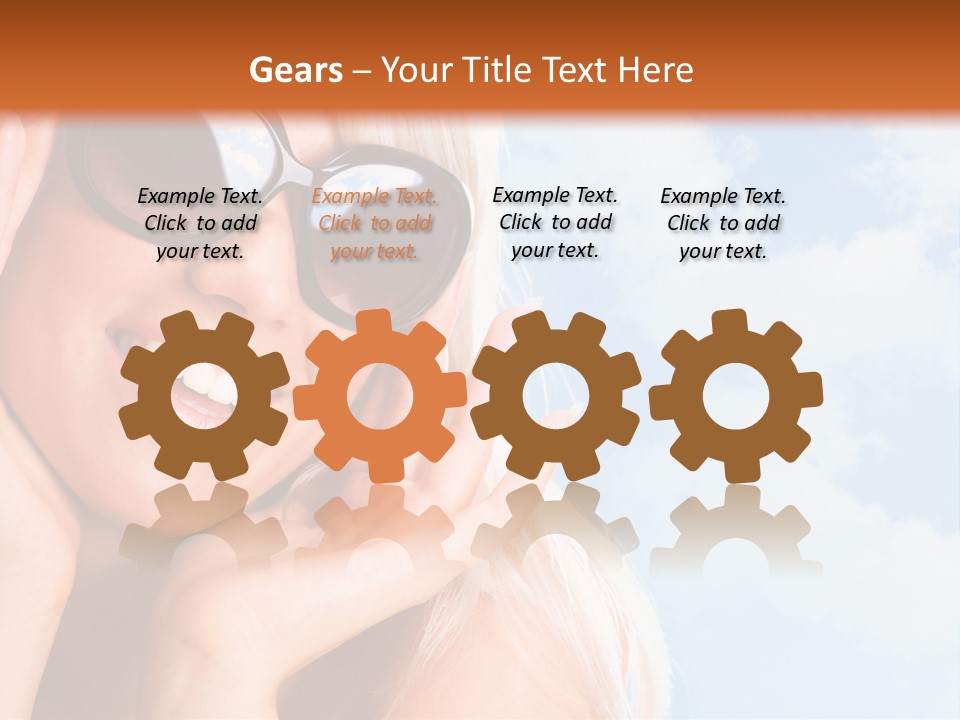 Stylish People Eyes PowerPoint Template